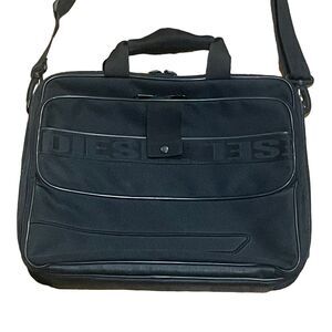 Vintage Y2K Diesel Spare Parts Large Multi Pocket Canvas Messenger Bag